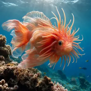 Goldfish + Sea anemone